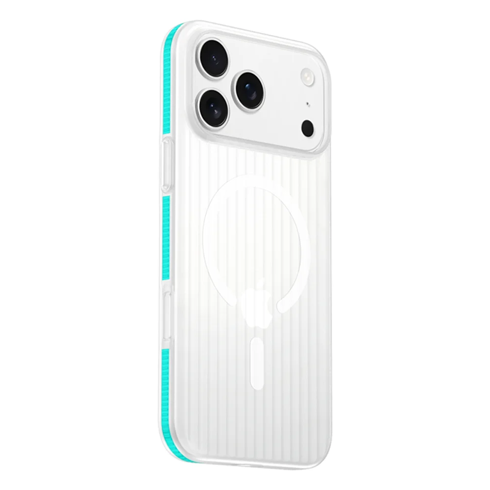 Corrugated Pattern For Magsafe Magnetic Wireless Charge Case For iPhone 17 16 15 14 13 12 Pro Max Plus Bumper Hard Matte Cover