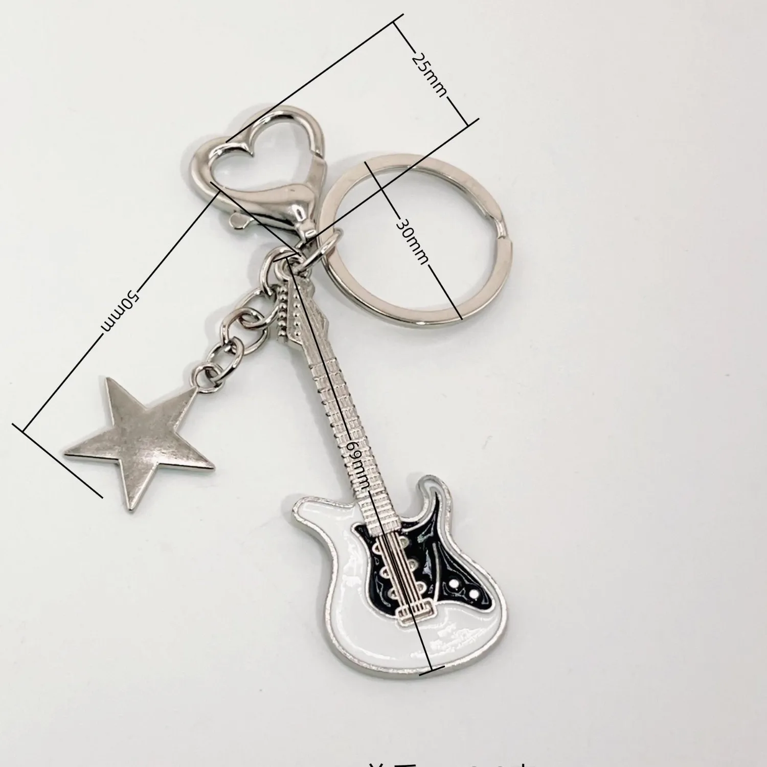 guitar key chain for men women accessories gift