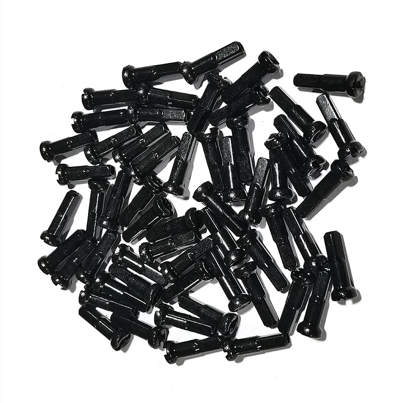 50pcs/lot 14G Super Light Aluminum Alloy Nipples 12mm 14mm 16mm 0.3g/pc Gauge 14 AL7075 Bicycle Nipple Part Wheel Accessories