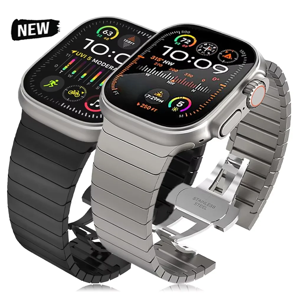Stainless Steel Metal Link Bracelet Strap