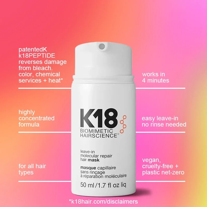 K18 Hair Treatment Leave-In Molecular Repair Hair Mask hair mask