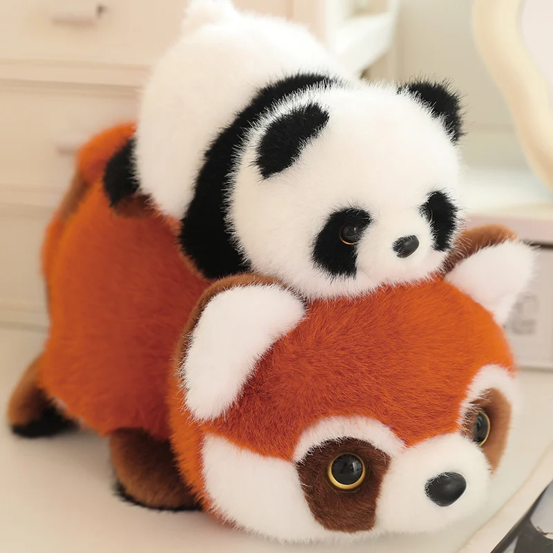 Red Panda Stuffed Animal Realistic Red Panda Plush Toy In