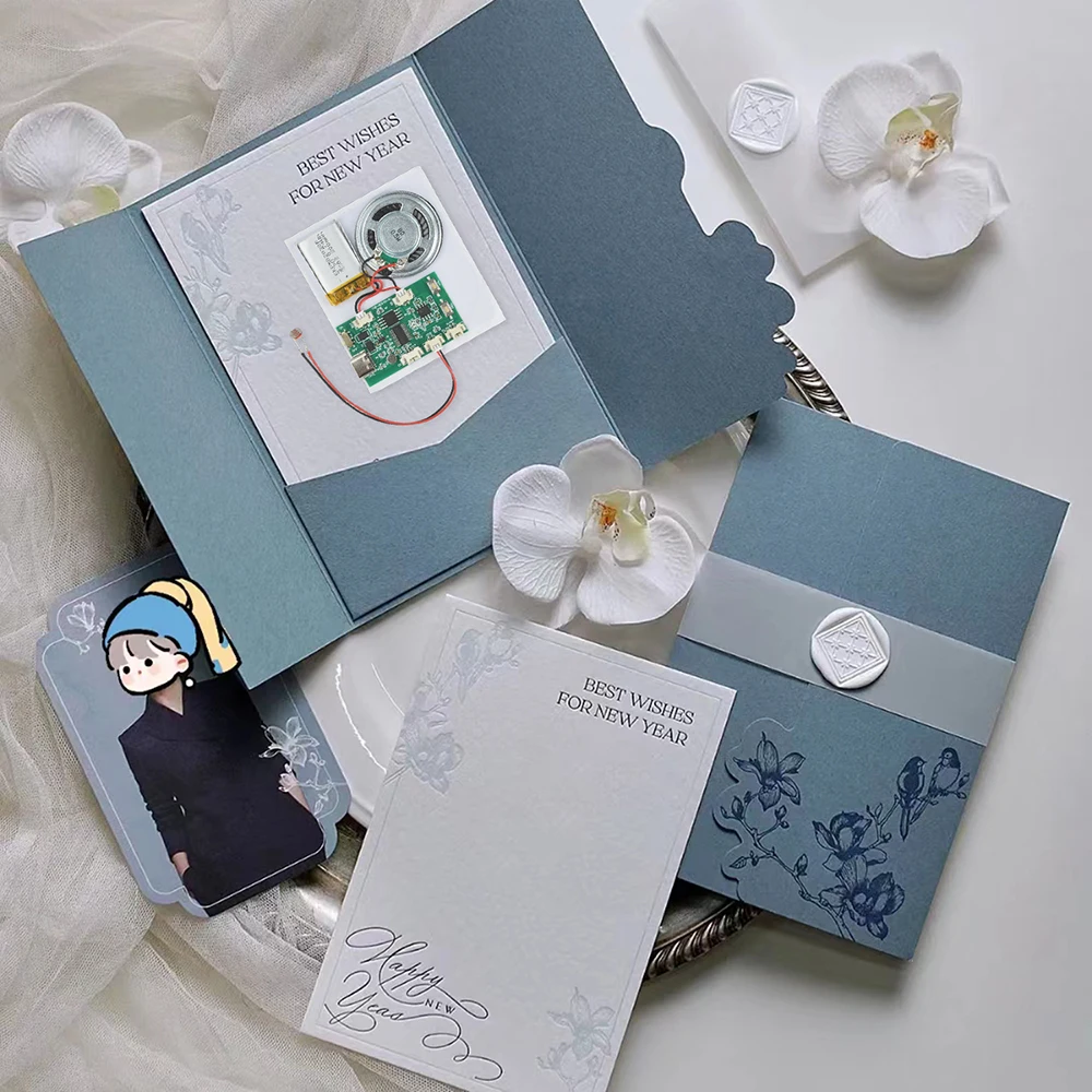 프로그래머블 8M 녹음 가능한 생일 카드 음악 음성 모듈 칩 DIY 음성 오디오 장난감 인사말 카드 버튼 라이트 컨트롤