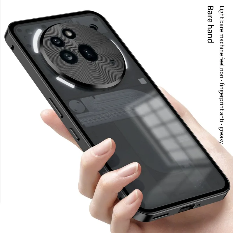 Enhanced Aluminium Alloy Metal Frame Bumper with Tempered Glass Back Case Cover