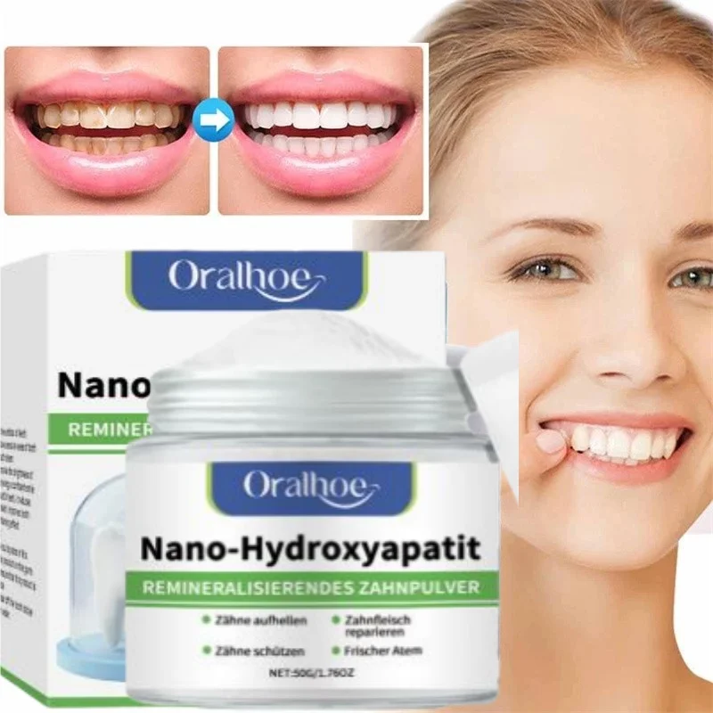 Oral Care Tooth Powder Gentle Clean Whiten Safe Protects Tooth Enamel Freshens Breath Nourishe Cares For Daily Polishing Shine - 2