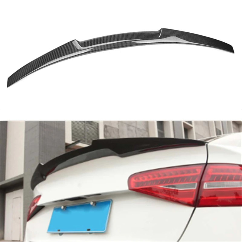 

For Au di A6 C7 2013-2016 rear carbon fiber M4 / V style trunk Rear Spoiler Tail Trunk Boot Wing Decoration A6 C7 Car Spoiler