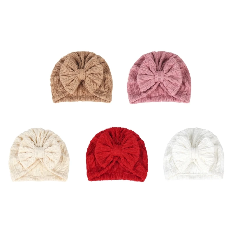 

Soft Turban Hat Big Bow Caps Headwraps Hair Accessories for Girls Boys