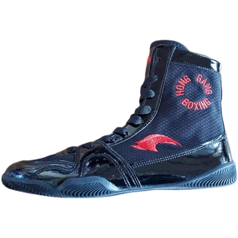 Professional Unisex Wrestling Boots Luxury Brand Boxing Boots High Top Designer Sneakers Abrasion Resistant Slip Resistant Top F