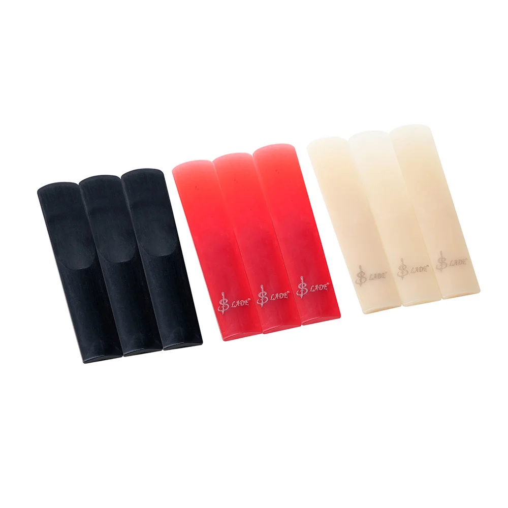 Resin Saxophone Reed Three-pack Three-color for Saxophone Clarinet Woodwind Instrument Accessories saxophone accessories saxophone reeds