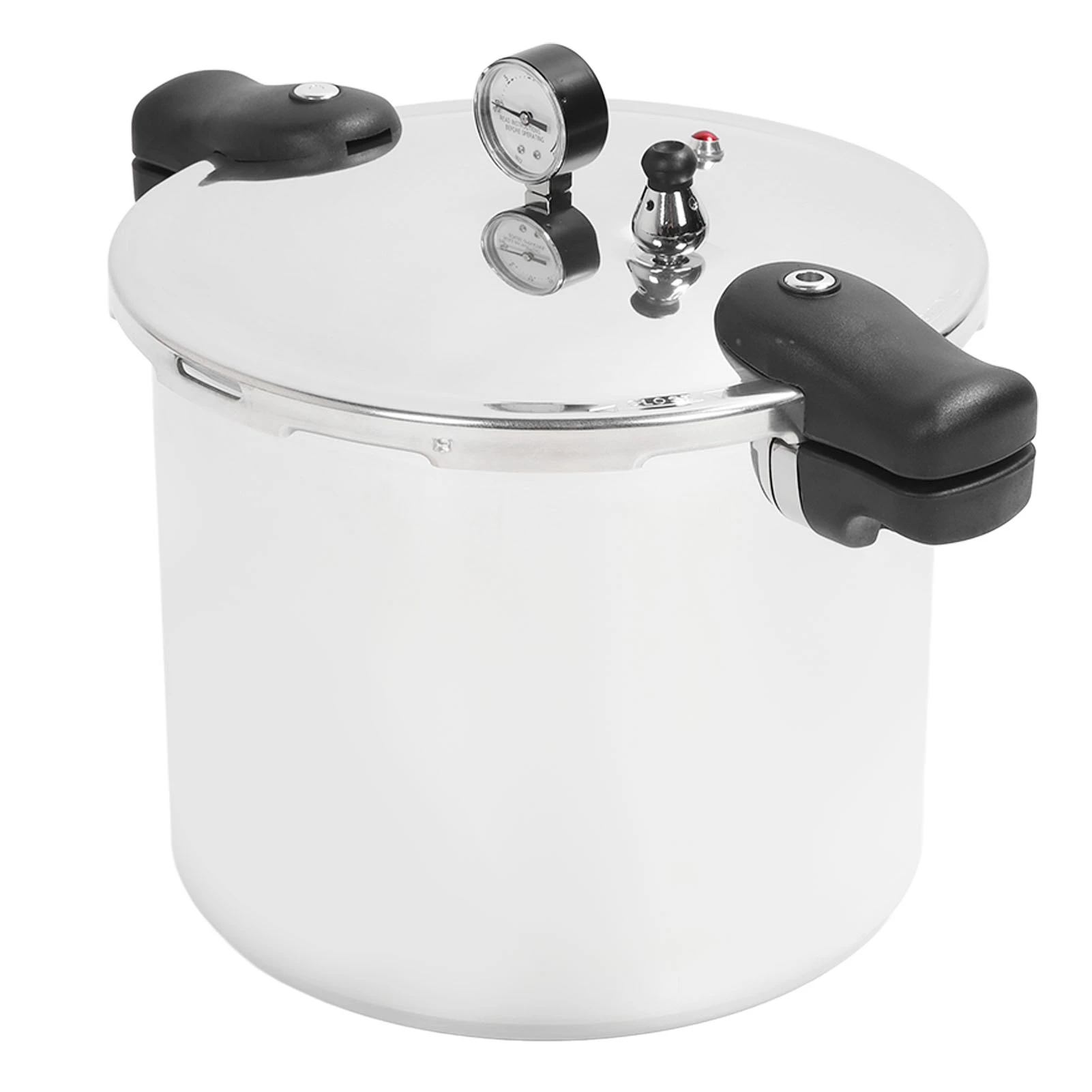Pressure Cooker Long Lifespan Efficient Aluminium Alloy Pressure Canner 23L Capacity High Temp Resistant with Meter for Kitchen 6
