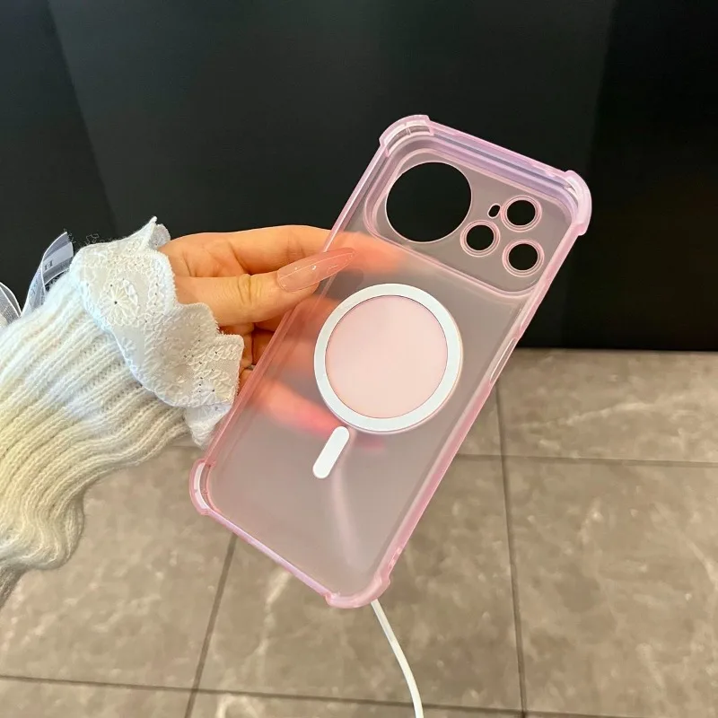 Sleek Magnetic Frosted Skin-Friendly TPU Shockproof Case