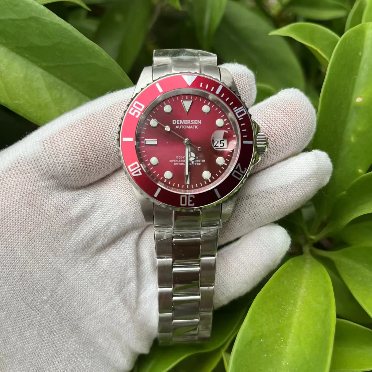 Demirsen Marca de Luxo Mergulho Militar Esporte Relógios Movimento Gaivota Mecânico Automático à Prova Dwristver Água Data Reloj