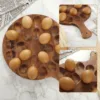 6/24 Holes Wooden Egg Tray Household Egg Storage Holder Kitchen Refrigerator Cooking Organizer Space Saving for Tabletop Display 2