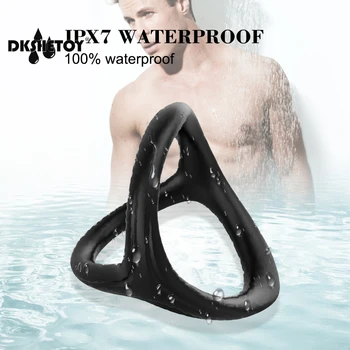 Sex Toys For Men Newest Penis Ring Men's Masturbator Cock Rings Couple Lover Time Delay Ejaculation Soft Silicone Sexy Dual Ring 6
