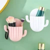 Toothbrush Holder Wall Self-adhesive Seamless Cactus Storage Rack Box Organizer Bathroom Shelf  Shower Accessories 2