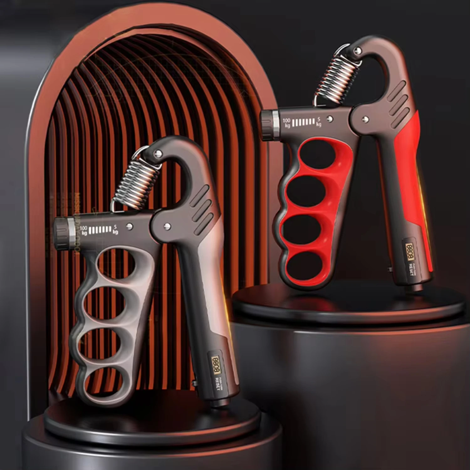 5/100KG Grip Strength Trainer Wrist Expander Adjustable Resistance Finger Exerciser Muscle Building Strength Hand Gripper