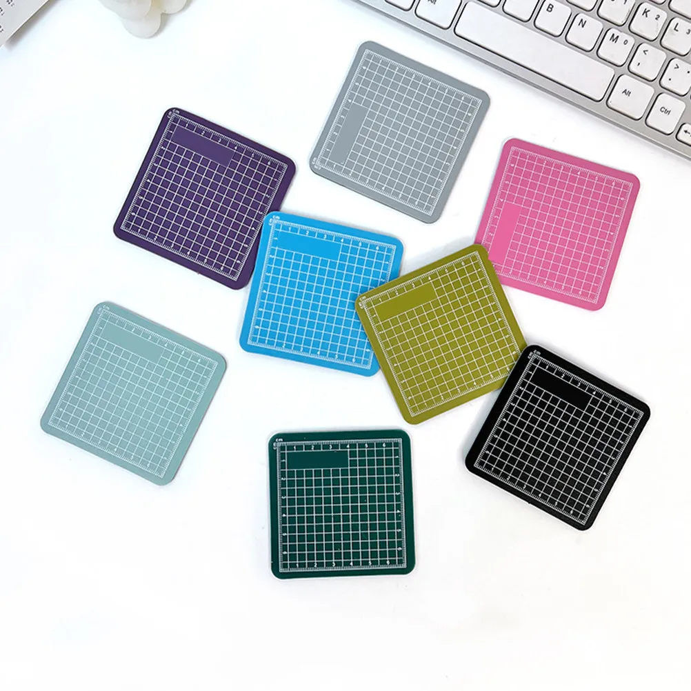 6Pcs 휴대용 경량 PVC 커팅 매트 조각 예술 스크랩북 바느질 퀼팅 DIY 공예 비글레어 논슬립 공예
