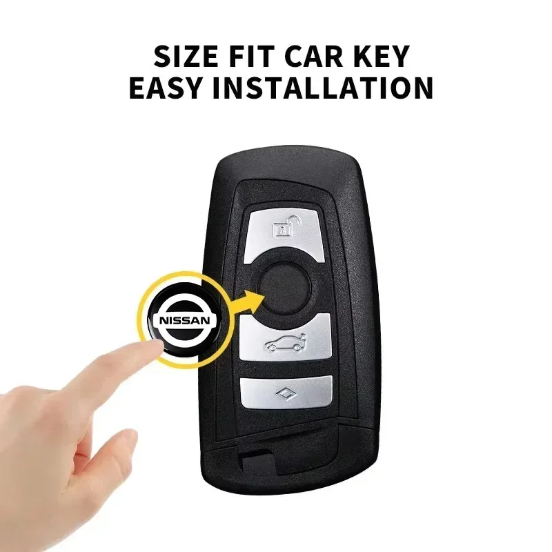14mm 자동차 키 엠블럼 스티커 자동차 컨트롤 키 로고 자동차 액세서리 닛산 니스모 캐시카이 j11 j10 쥬크 엑스트레일 t32 티이다 리프용