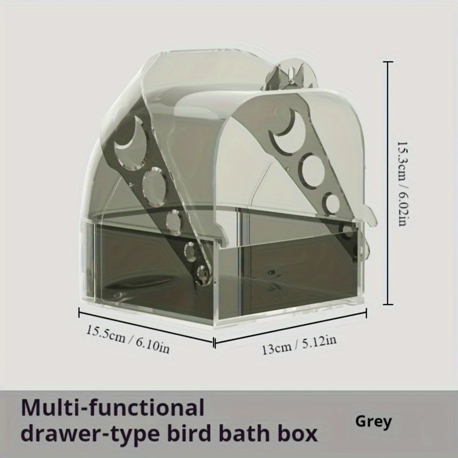 Box Large Space for Parakeets and Cockatiels Pet shedding brush Knife Dog accessories Cat brush Grooming