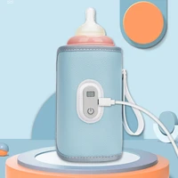 USB Charging Feeding Bottle Heater Heating Sleeve Milk Warmer 5 Temperature Adjust Insulated Breastmilk Warm Bag