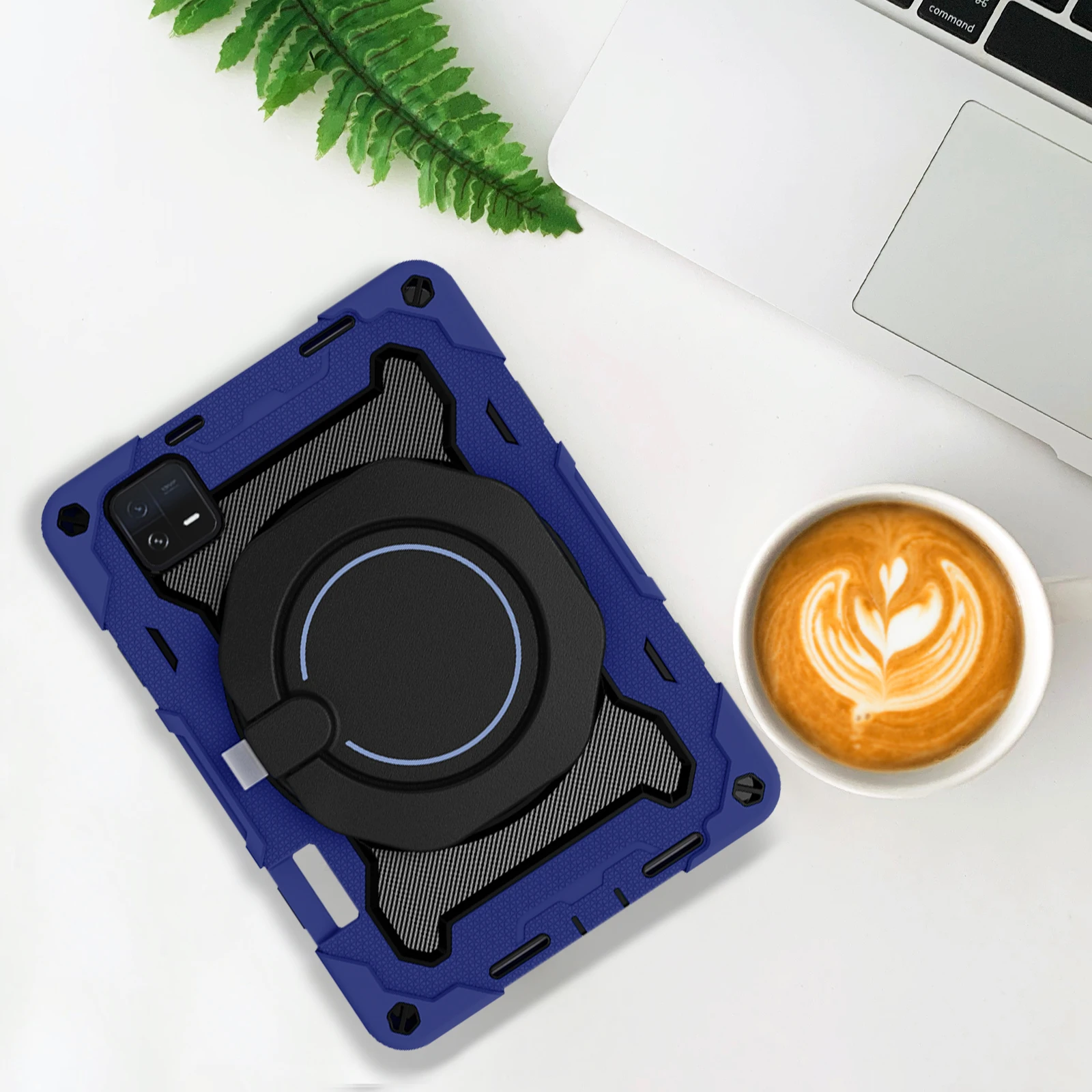 Fodral för Xiaomi Pad 6 11 tums surfplatta Fodral Soft Silica gel Ring Rotate Stand Anti-fall Skyddsskydd för Xiaomi Mi Pad 6 Pro_voghion.com