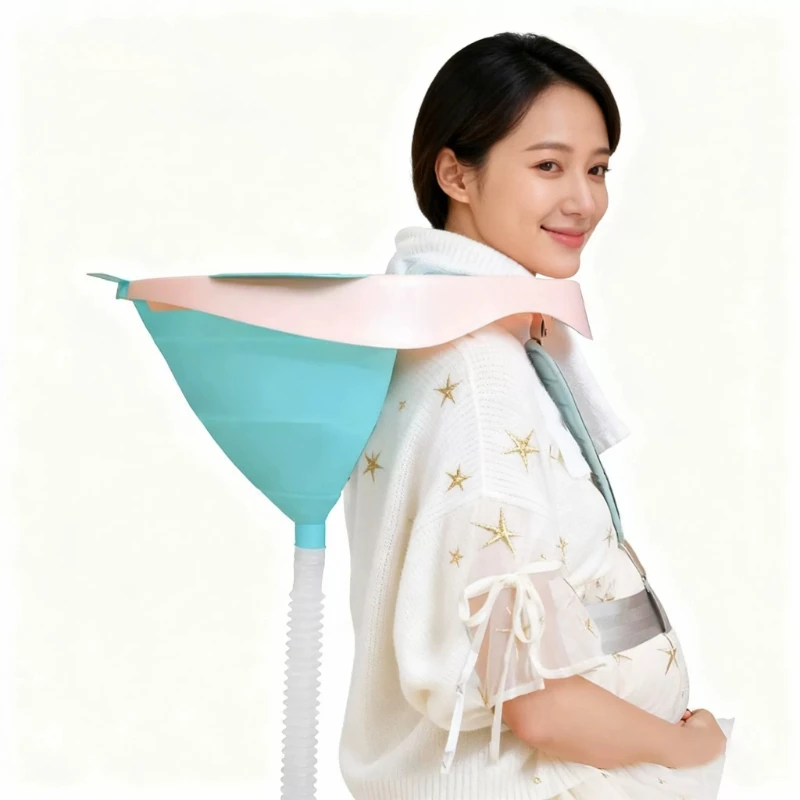 접이식 샴푸볼, 조절 가능한 목 스트랩, 헤어 세척용 세면대, 헤어 살롱, 임산부, 노인, 어린이용 케어 샴푸 싱크