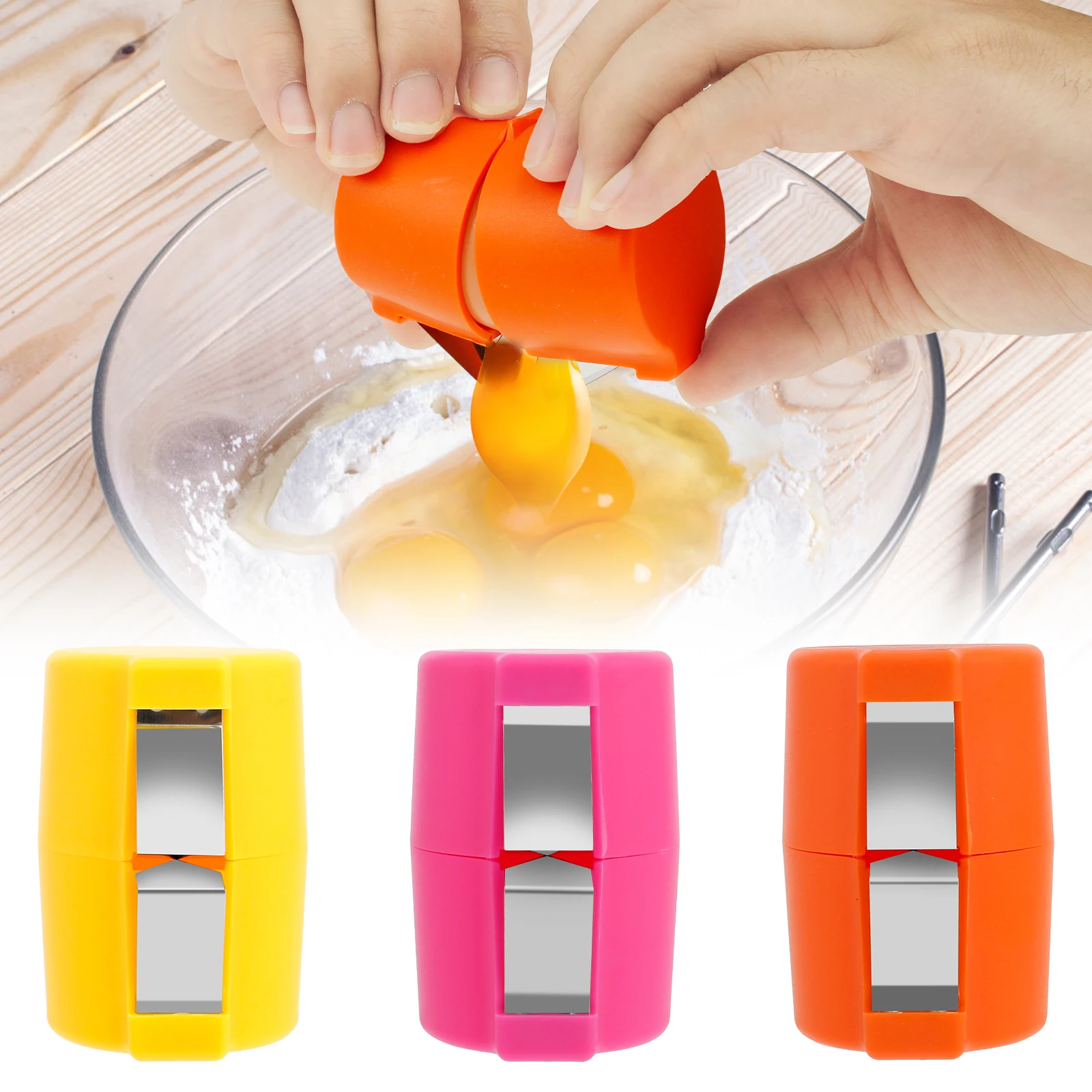 3 Pcs Egg Shell Opener Handheld Egg Opener Tool Portable Cracker Tool Effortless Breaker Convenient Shell egg shell opener egg opener