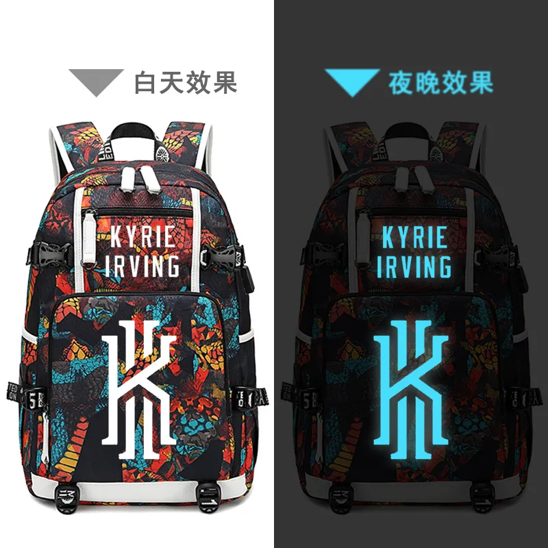 Mochila periférica de película de anime de celebridades de baloncesto con mochila luminosa de gran capacidad, bolsa de viaje, regalo de cumpleaños para novio