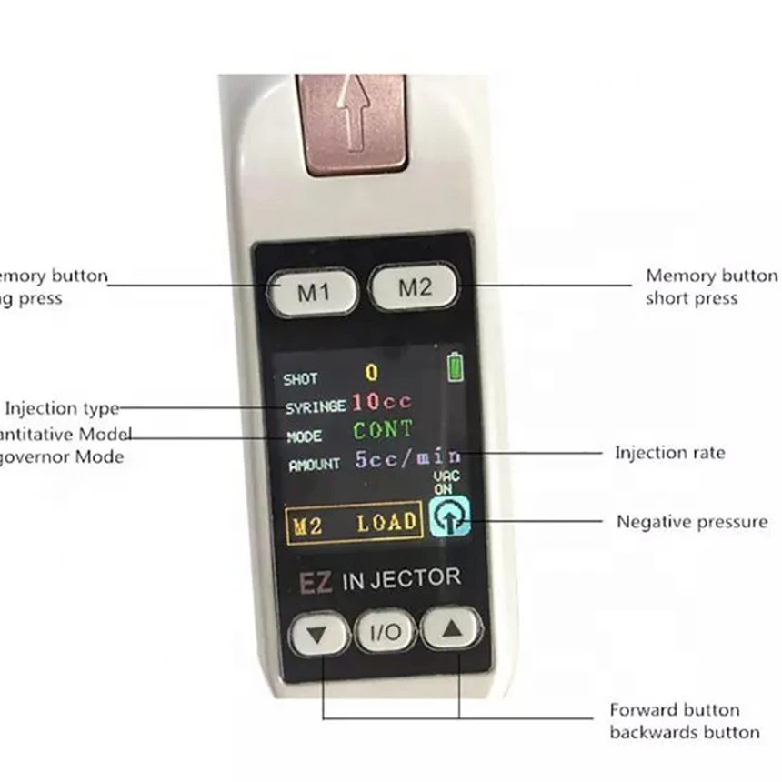 EZ Meso Gun Derma Microneedle Pen Korea Negative Pressure Hydrating Skin Tighten 5pin 9pin Needle