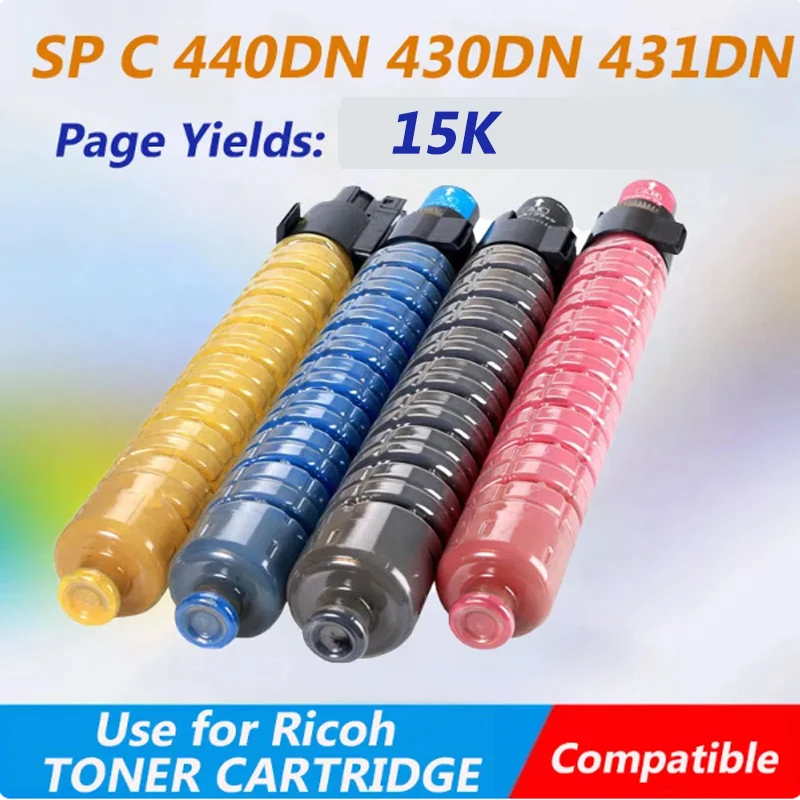 Cartucho de Toner sp C440dn para Ricoh Aficio sp c 440dn 430dn 431dn sp C430dn C431dn Cartucho de Toner Peças