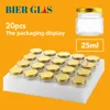 25ml Small Honey Jar Wedding Gift Guest Mini Glass Pot with Lid for Jam Label Sticker Bottles Container Storage Lots Wholesale 6