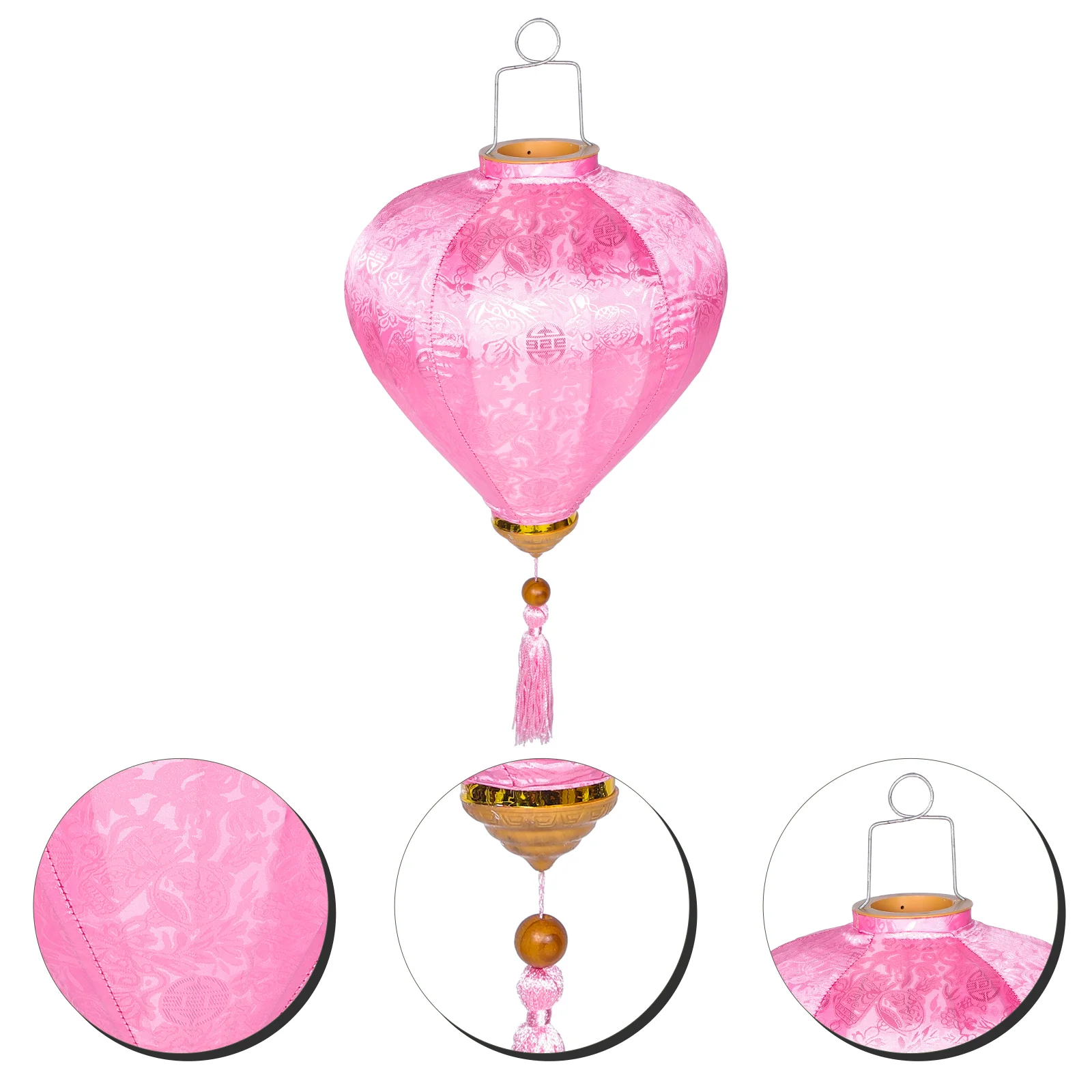 

Vietnamese Lantern Easter Decor Birthday Wedding Lanterns for Party Fabric Traditional Household