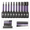 10Pcs Hex Head Wrench Drill Bit With Screwdrivers Bit Holder Set 1/4" Quick Release Shank Magnetic Screwdriver Bit Tools H1.5-H8 1