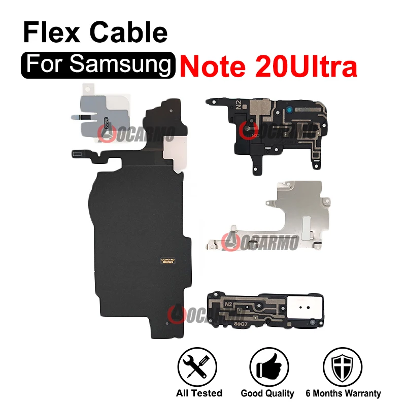 1 комплект для Samsung Galaxy Note 20 Ultra NFC Беспроводная зарядная катушка и громкоговоритель сигнальная антенна сменная крышка материнской платы