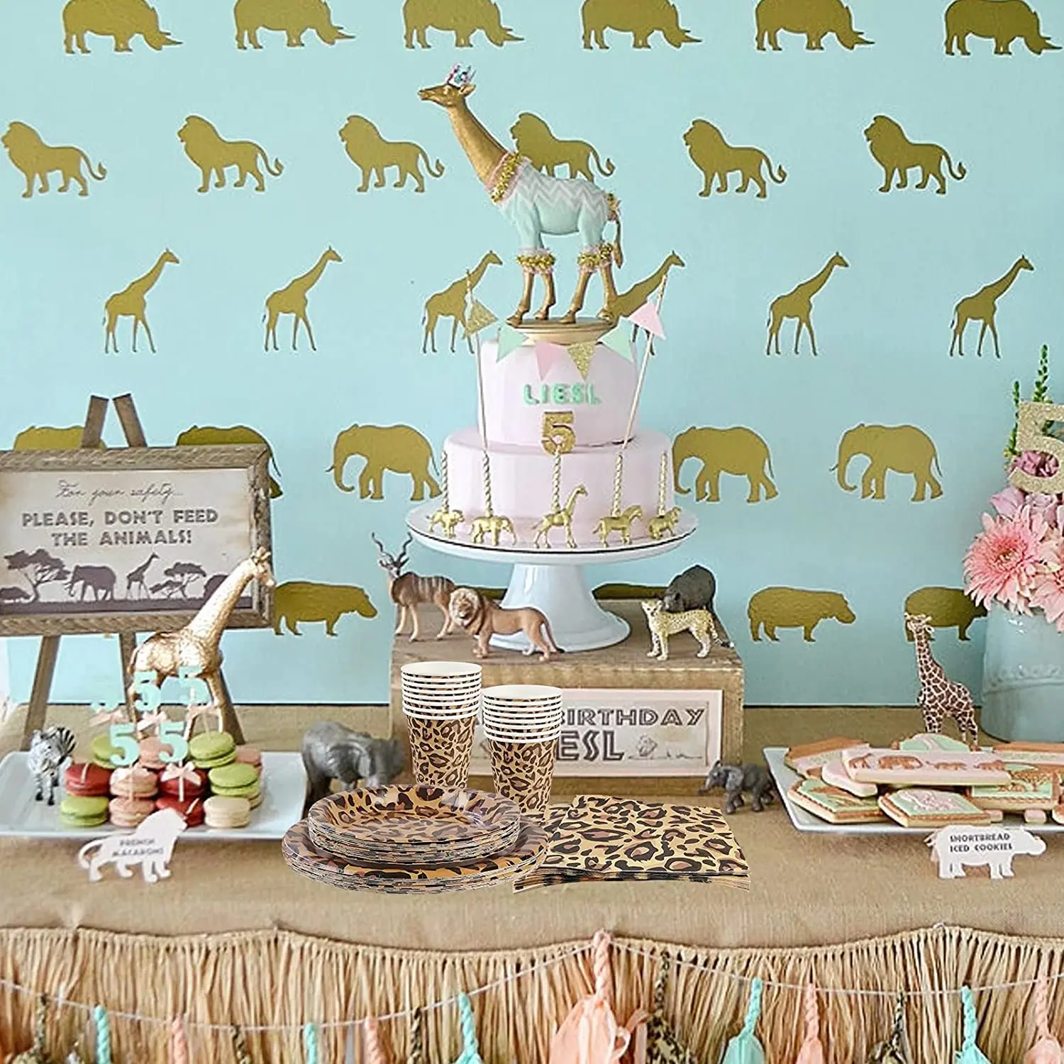 Cheetah Print Baby Shower Theme