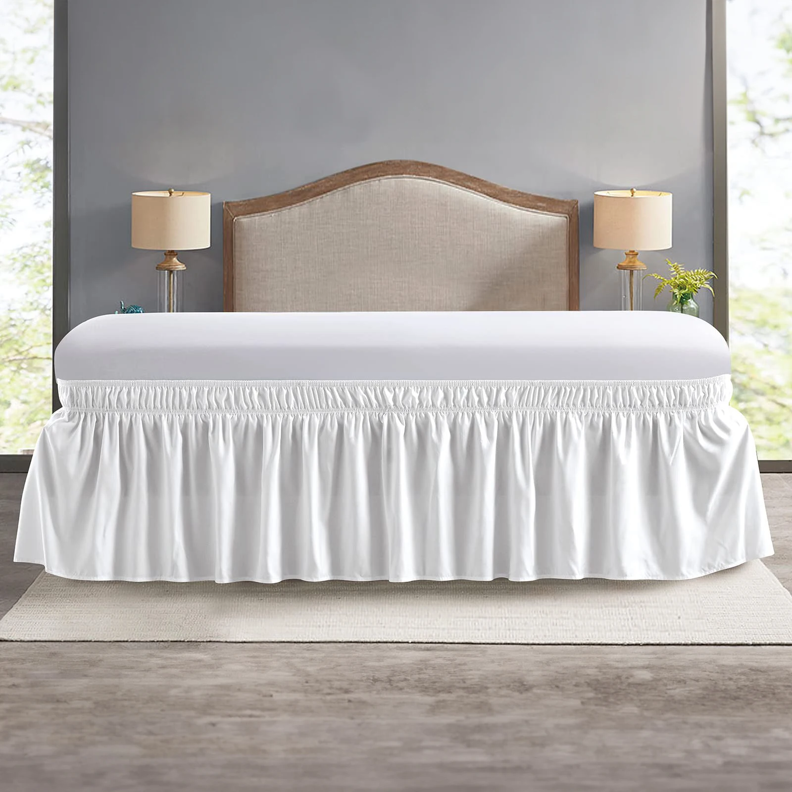 Elastic Wrap-Around Bed Skirt 1