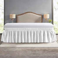 Elastic Bed Ruffles Bed Skirt Soft Comfortable Wrap Around Fade Resistant Bed Cover Without Surface Couvre Lit Bed Protector