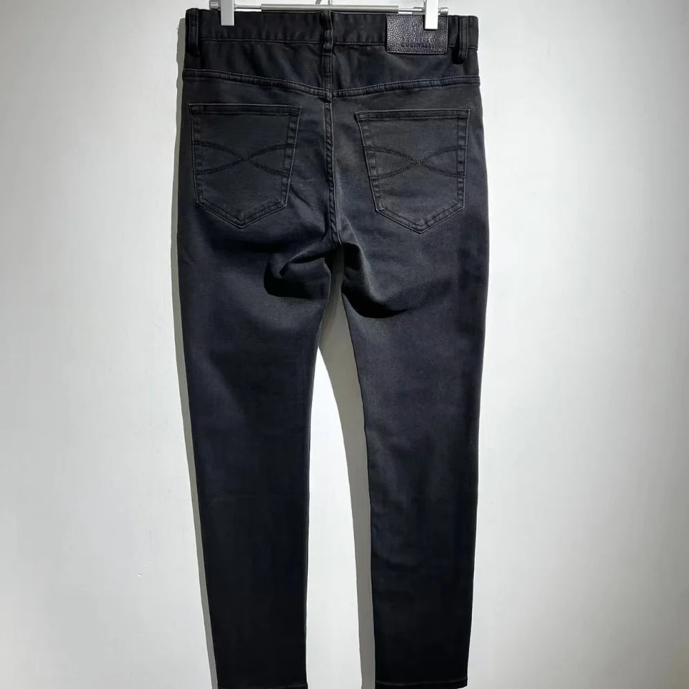 

High Street 1:1 Best Quality BC Logo Vintage Washed Jeans Men Trousers Pants Streetwear Clothing Techwear Clothes Y2k Traf