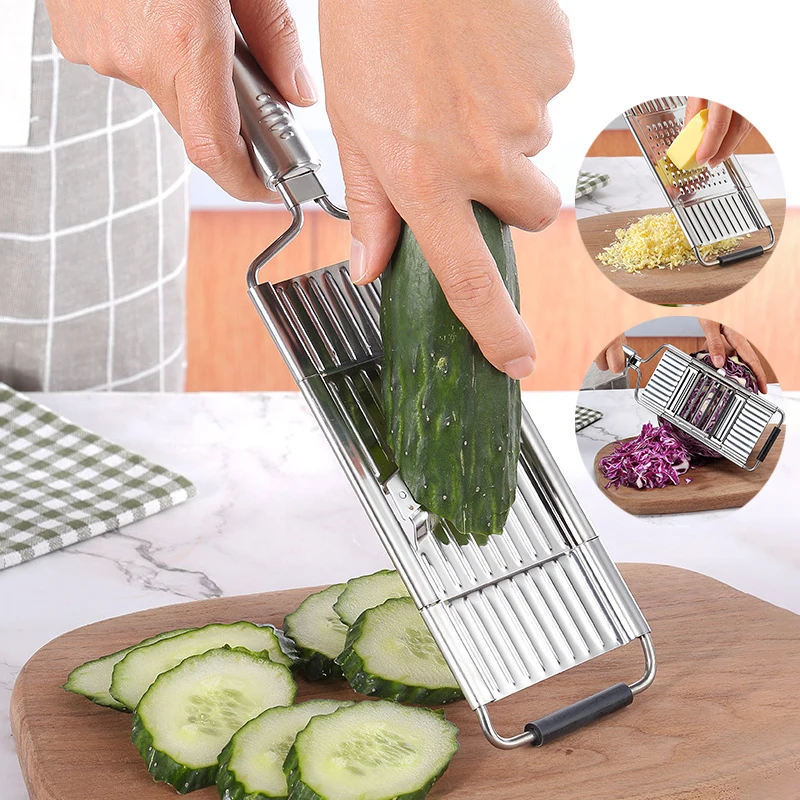 Multi-purpose Vegetable Slicer Stainless Steel - Kitchen Accessories - Top  Kitchen Gadget