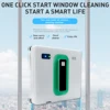 Smart Window Cleaning Robot With Water Spray Vacuum Cleaner Automatic Glass Washing Built In Detecting Edge Sensors for Home 1