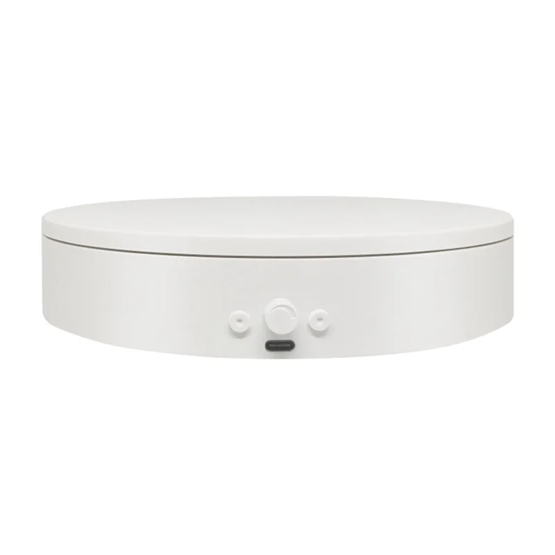 USB 전원 케이블이 있는 회전 디스플레이 스탠드, 음소거 회전 턴테이블 5.9인치 11Lb 부하, 속도 및 방향 조절 가능-AA26