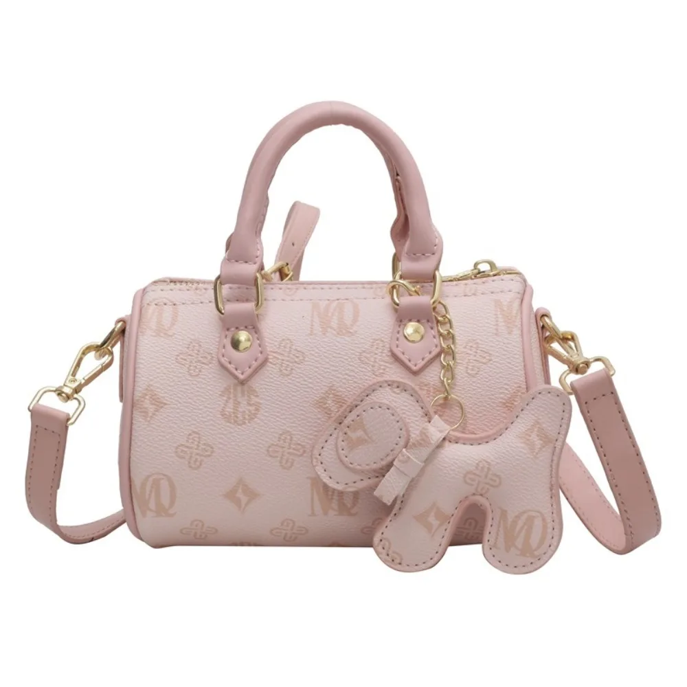 حقيبة كروس بطباعة كرتونية ، حقيبة يد بحزام كتف محم...