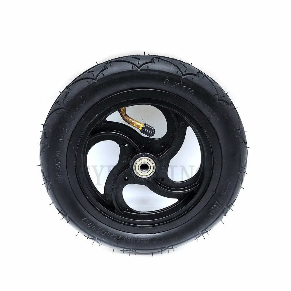 Electric Scooter Tire 8 Inch Wheel Tyre 8x1 1/4 Inner Outer Tire with Alloy Hub for Kickscooter