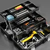 Portable Suitcase Folding Accessory Storage Mechanic Toolbox Tool Storage Plastic Workshop Large Tool Box Hardware Tools 4