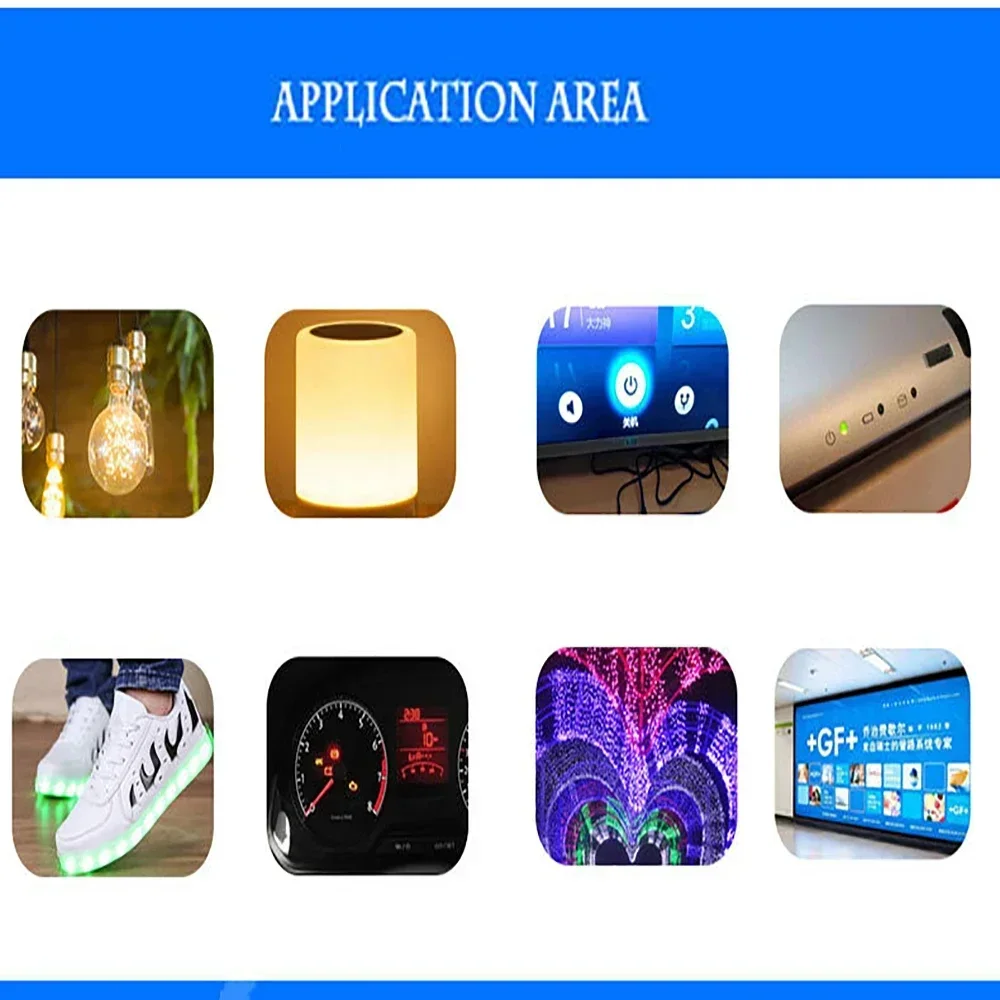 Multicolor 1206 SMD LED Light Diode Kit - 100 PCS