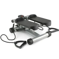 Mini Steppers Exercise Twist Stair Stepper Portable 330LBS Capacity with Resistance Bands LCD Monitor for Fitness Equipment