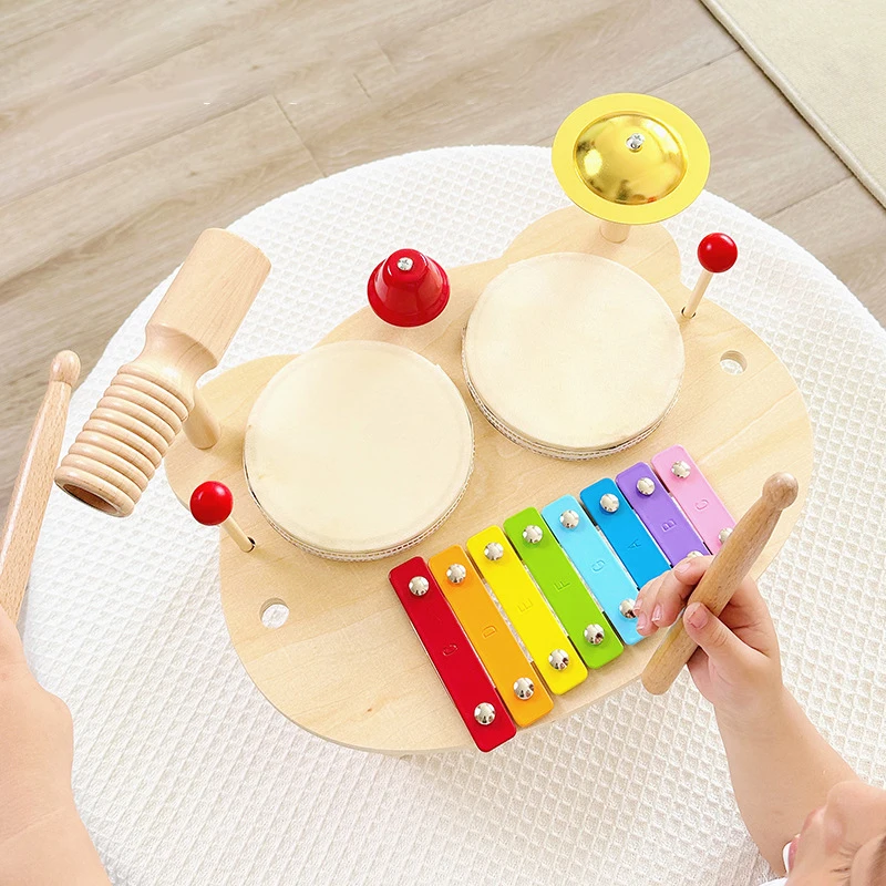 BabyDrumSetMontessoriMusicalInstrumentsforToddlers13Allin1