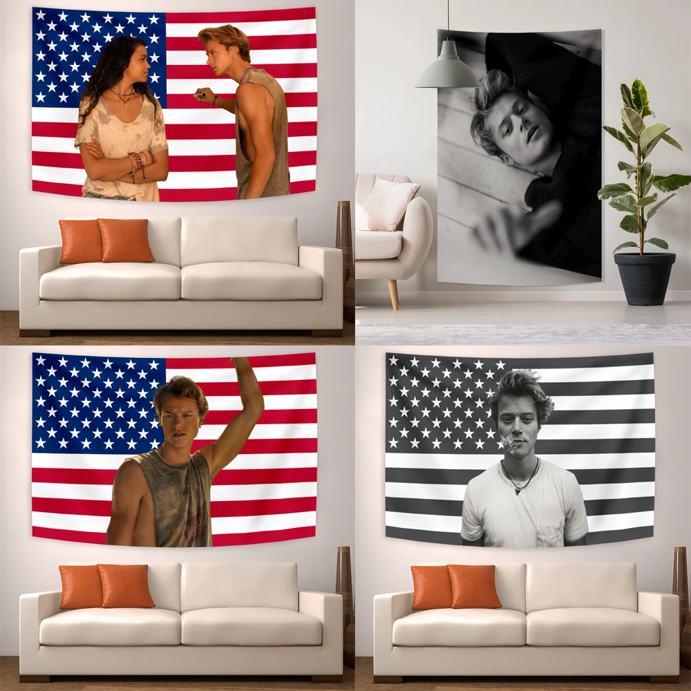 JJ Outerbanks Tapestry JJ Maybank American Flag Aesthetic Bedroom Decoration Tapestrys Home And Garden Banner 90x150cm