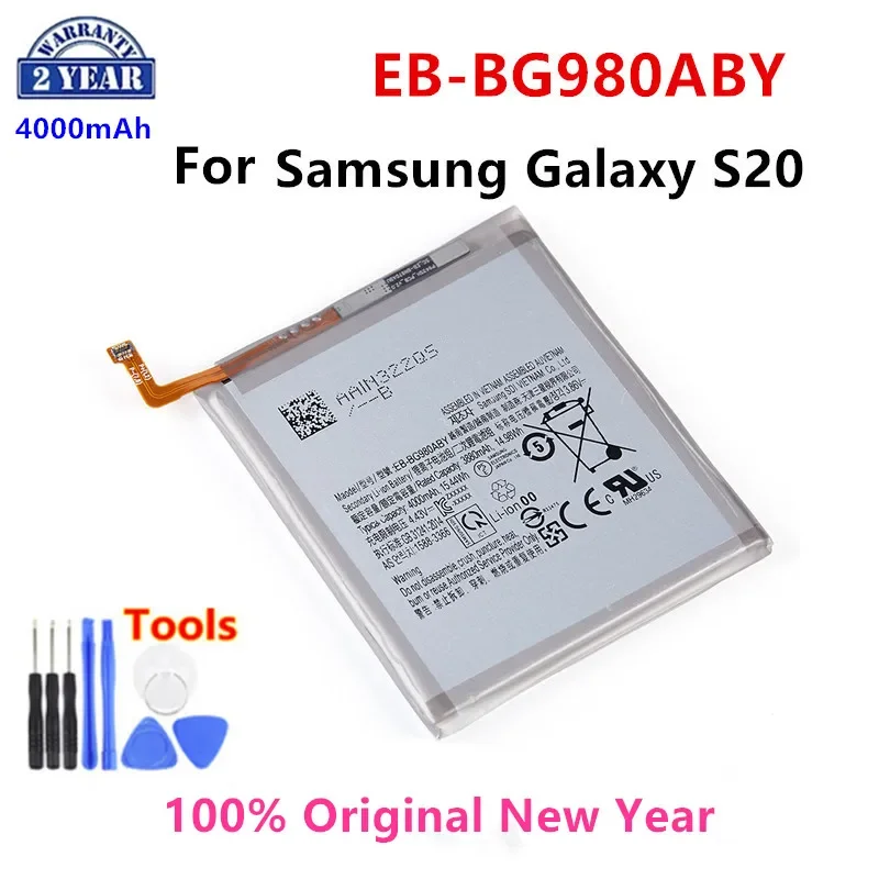 

100% Orginal EB-BG980ABY 4000mAh Replacement Battery For Samsung Galaxy S20 S 20 Mobile phone Batteries+Tools