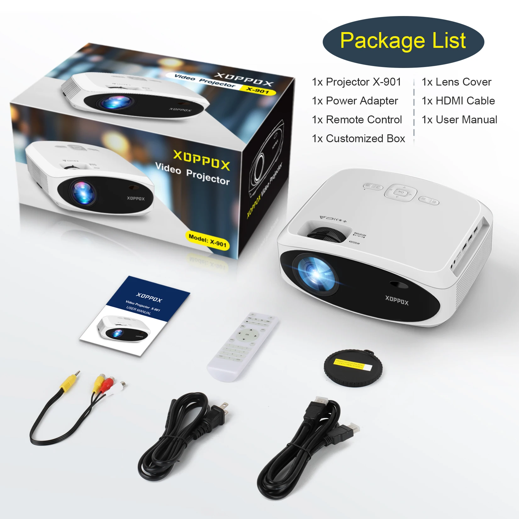 30000LM Portable 4K Projector 5G Fast Wifi BT5 Home Cinema Beamer Wired Wireless Connect 1080p Native Projector with TV Sticks